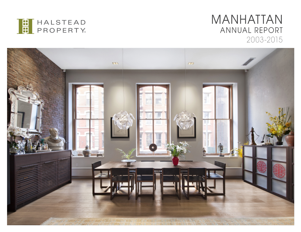 MANHATTAN ANNUAL REPORT 2003-2015 Manhattan Apartments, 2003-2015