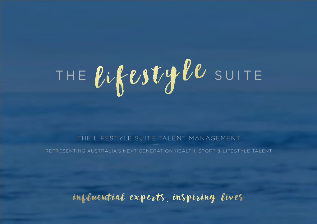 The Lifestyle Suite Talent Management