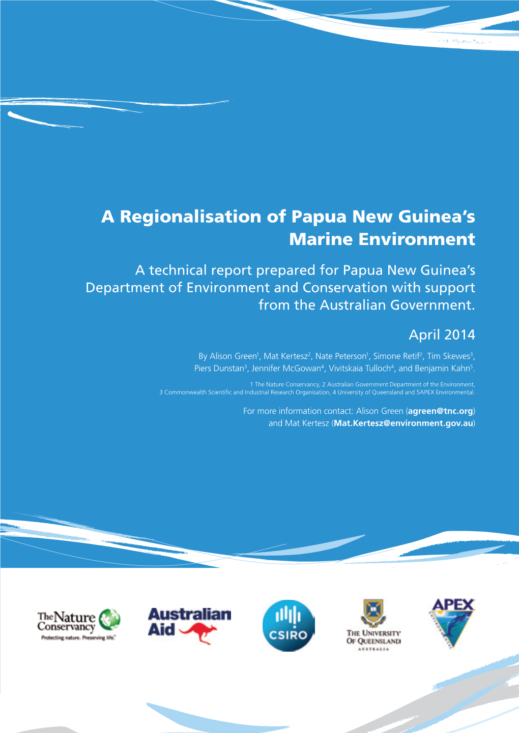 A Regionalisation of Papua New Guinea's Marine Environment