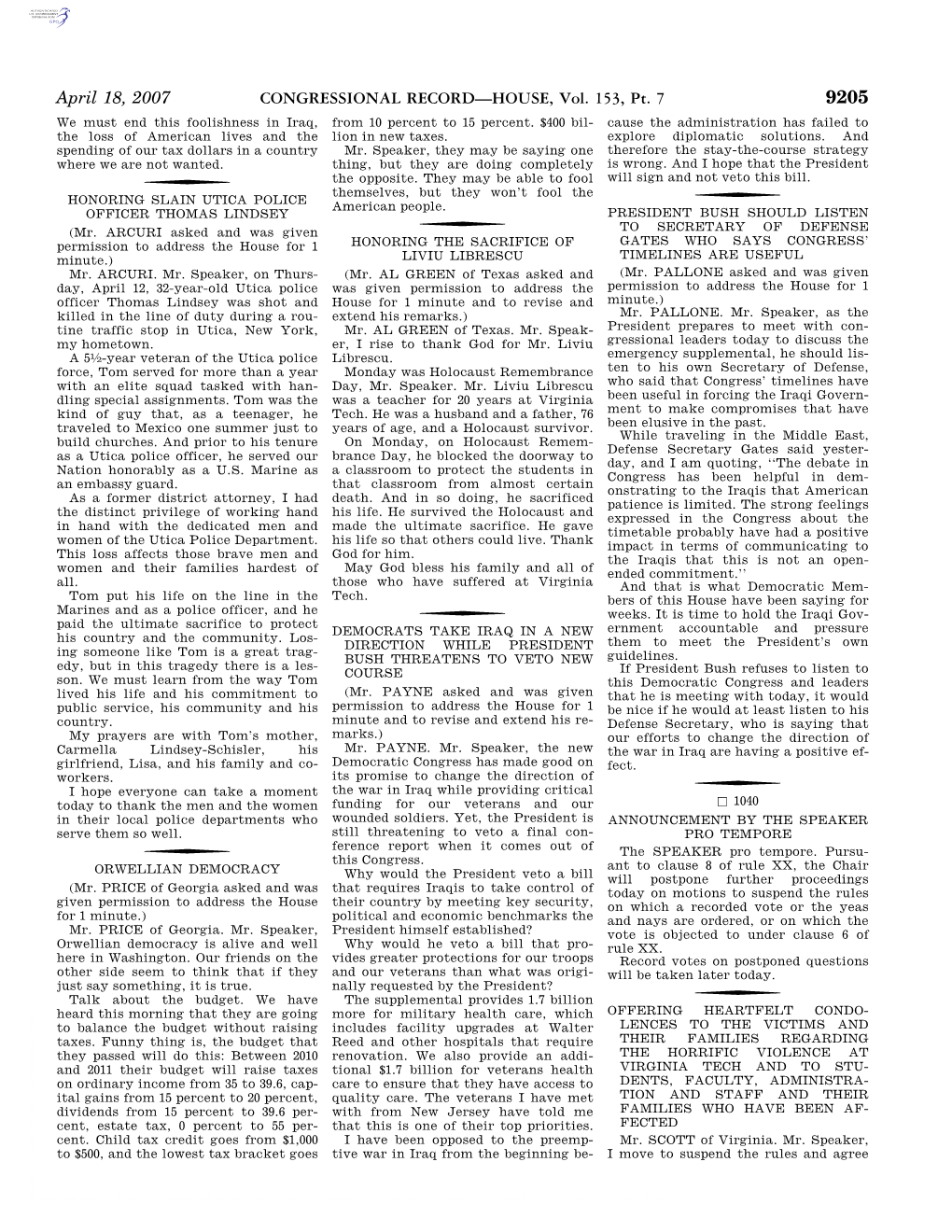 CONGRESSIONAL RECORD—HOUSE, Vol. 153, Pt