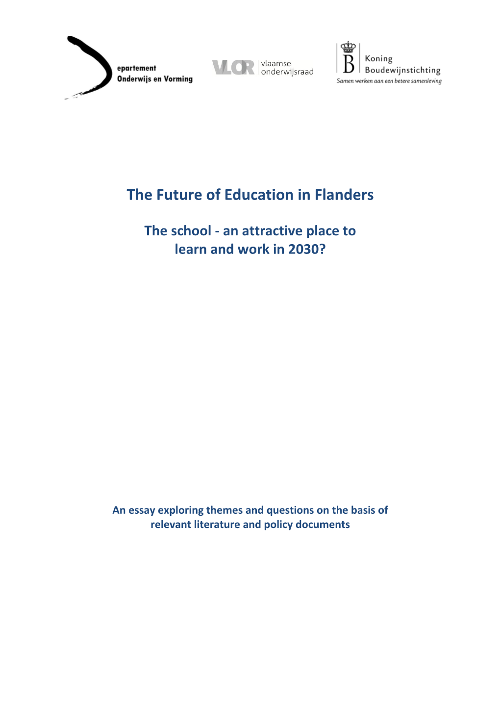 The Future of Education in Flanders