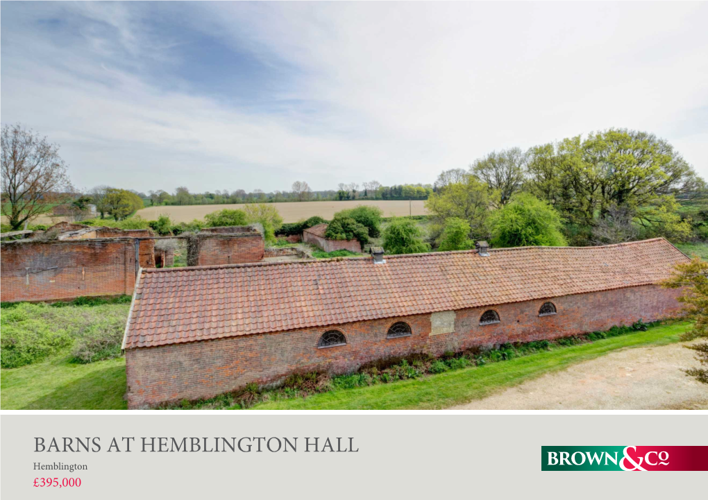 Property Name Barns at Hemblington Hall