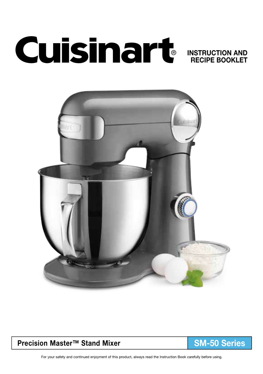 Cuisinart Precision Master Stand Mixer SM-50 Series Instruction And