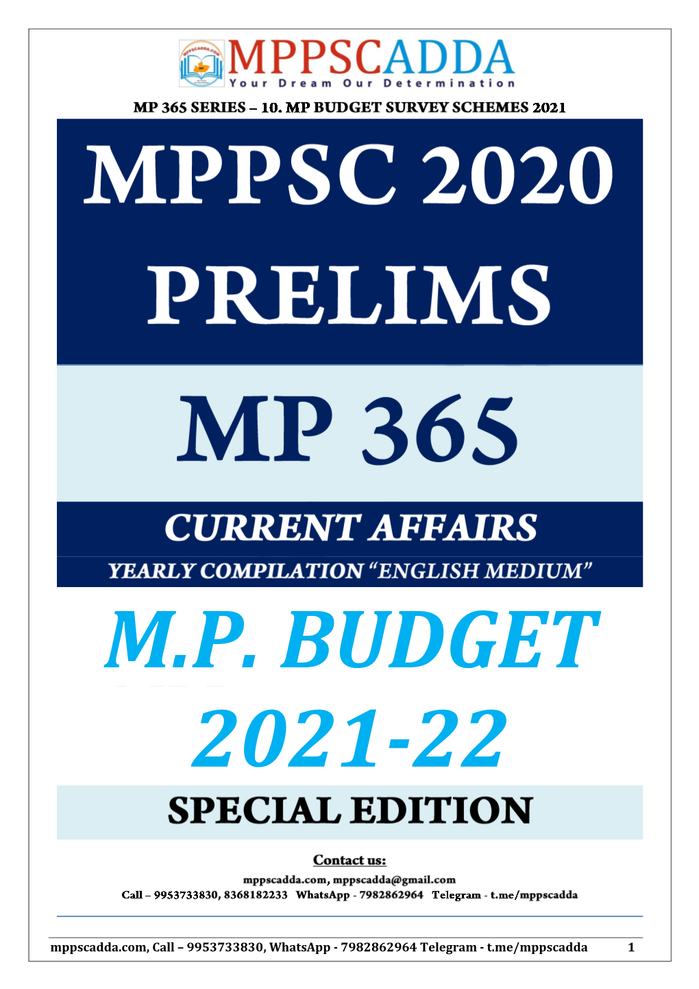 Madhya Pradesh Budget 2021-22