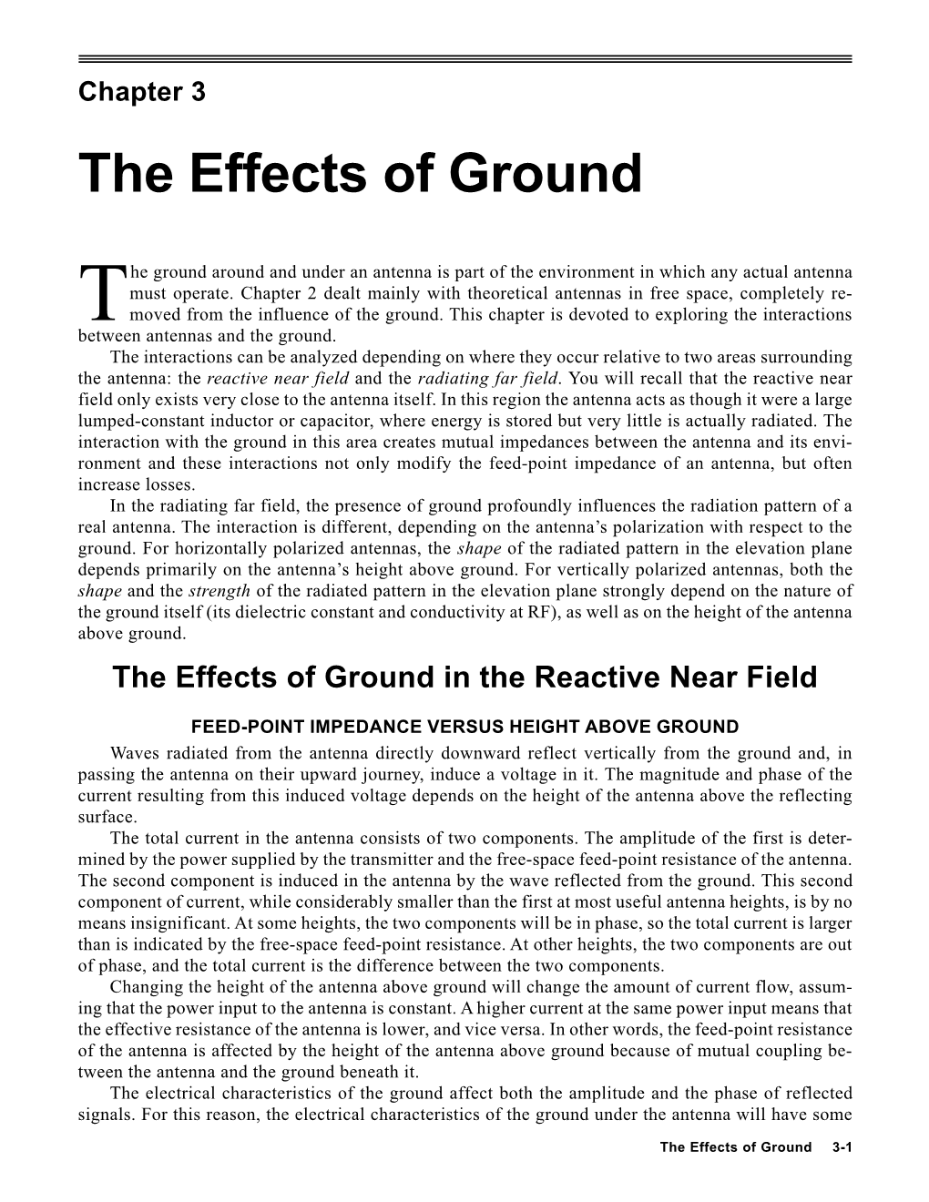 Chapter 3 the Effects of Ground