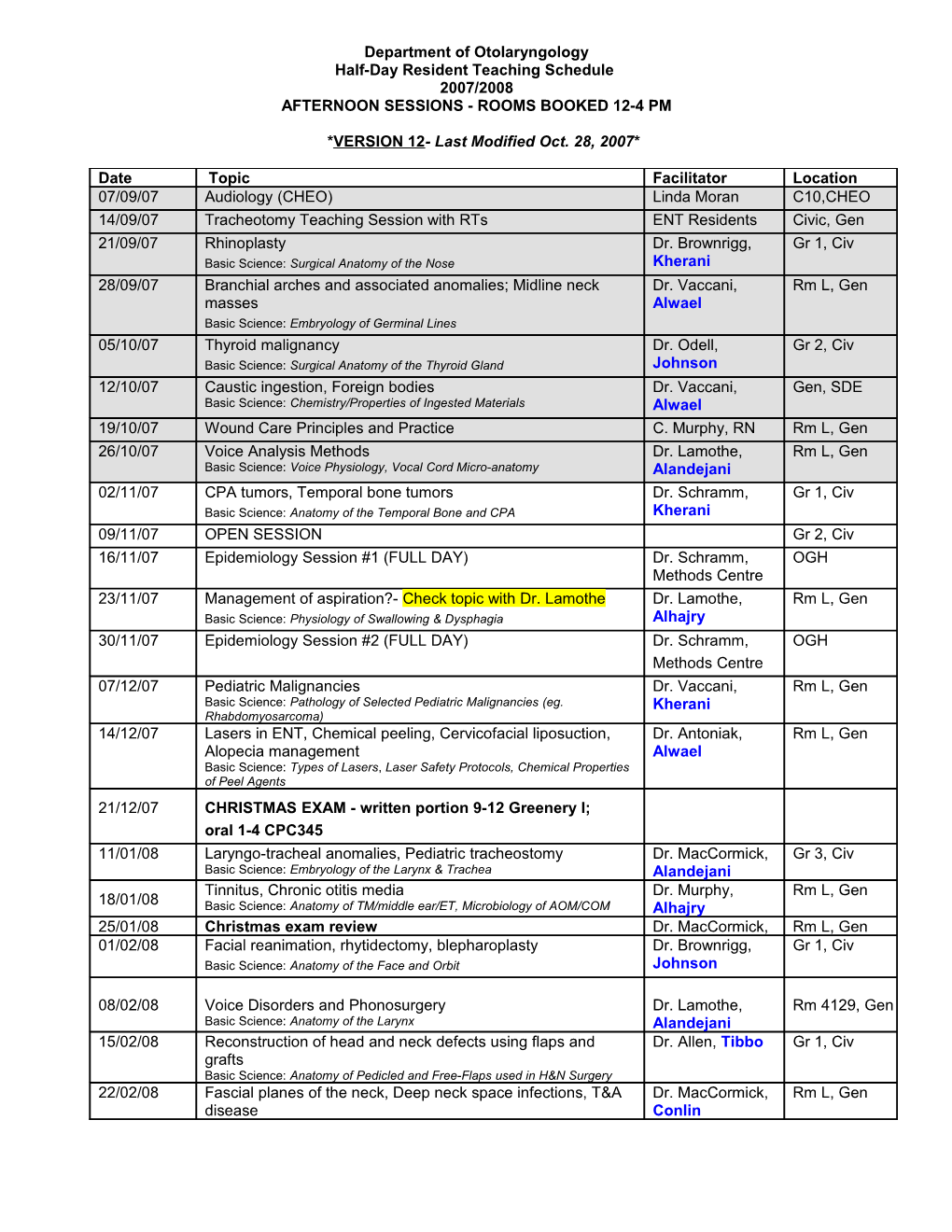 Department of Otolaryngology s1