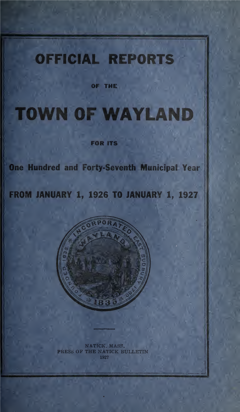 Wayland-1926.Pdf (8.934Mb)