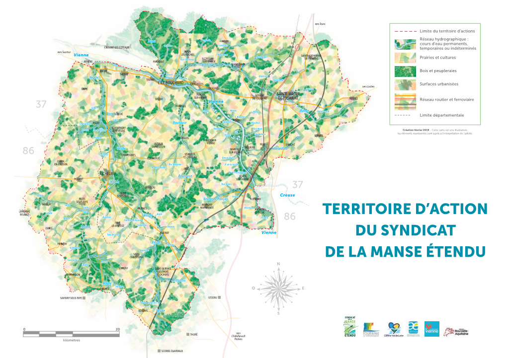 Territoire D'action Du Syndicat De La Manse Étendu