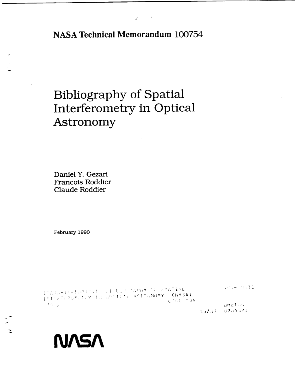 Bibliography of Spatial Interferometry in Optical Astronomy