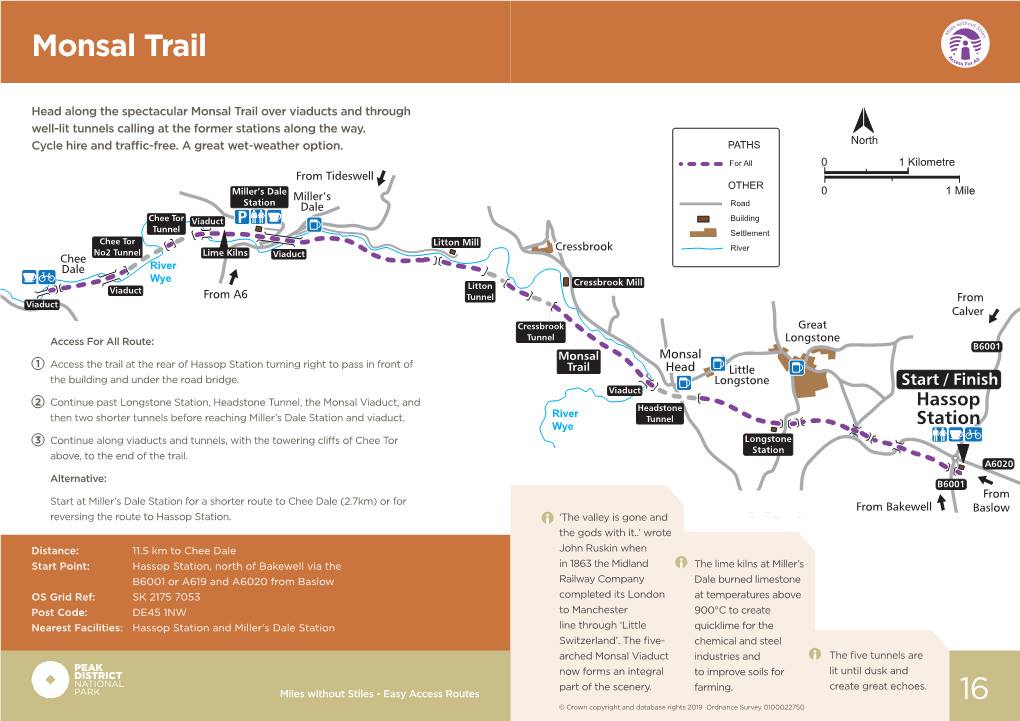 Monsal Trail Route