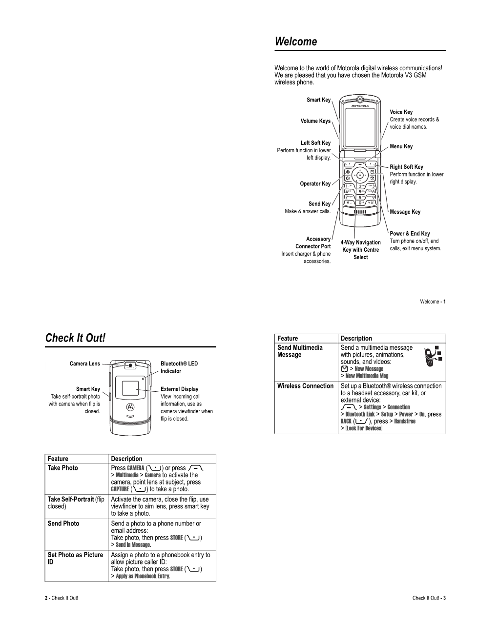 Motorola RAZR V3 Manual