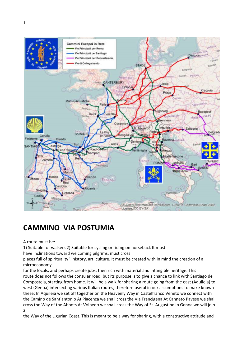 Cammino Via Postumia