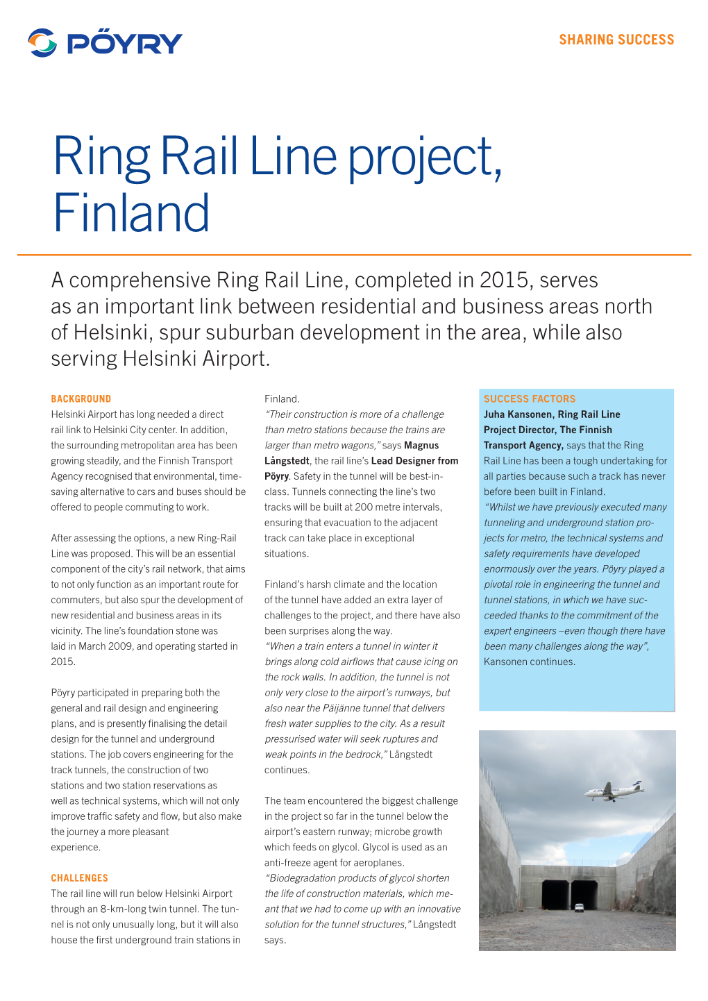 Ring Rail Line Project, Finland