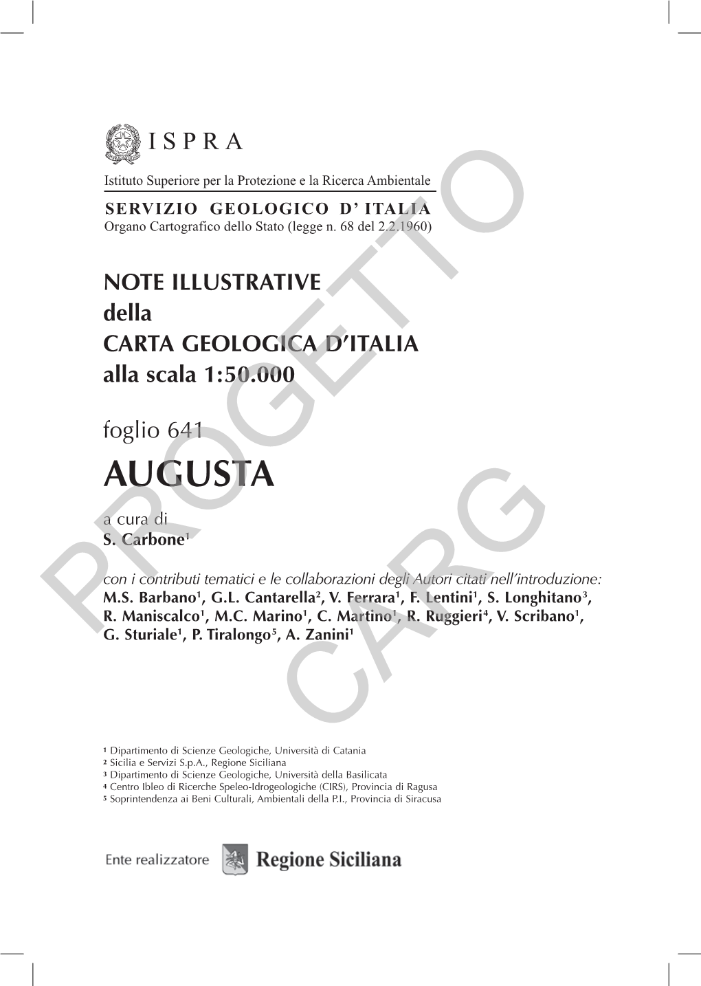 AUGUSTA a Cura Di S