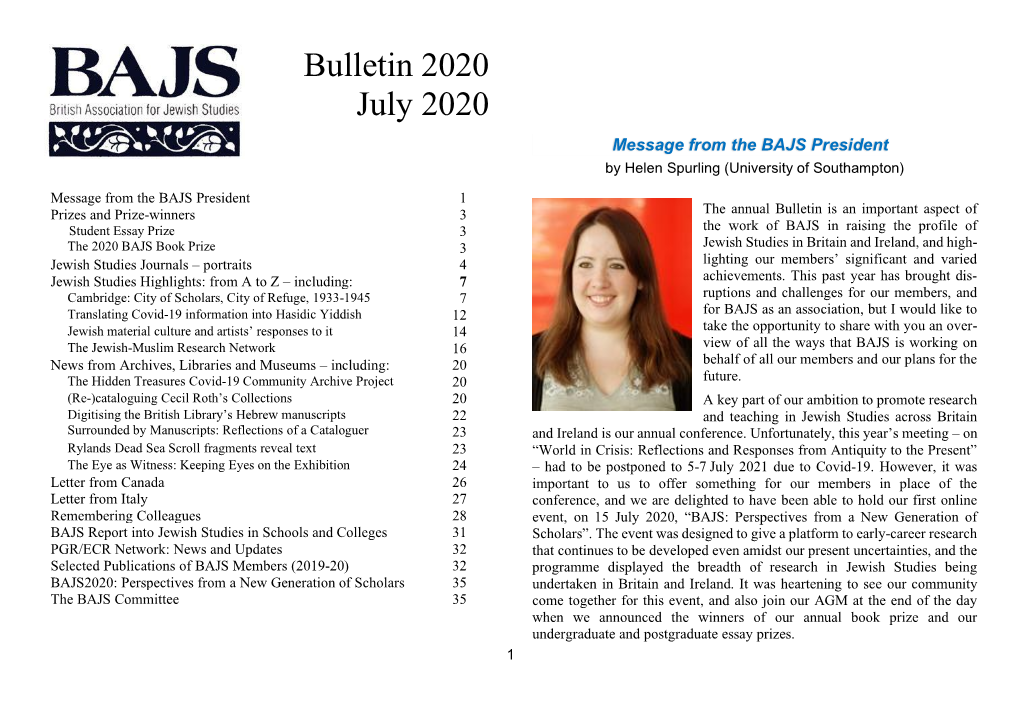 BAJS-Bulletin-2020