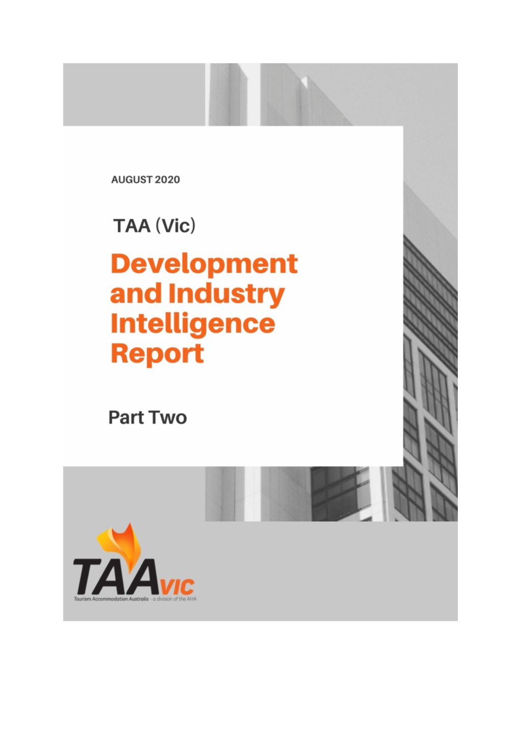 TAA (Vic) Development and Industry Intelligence Report – Part