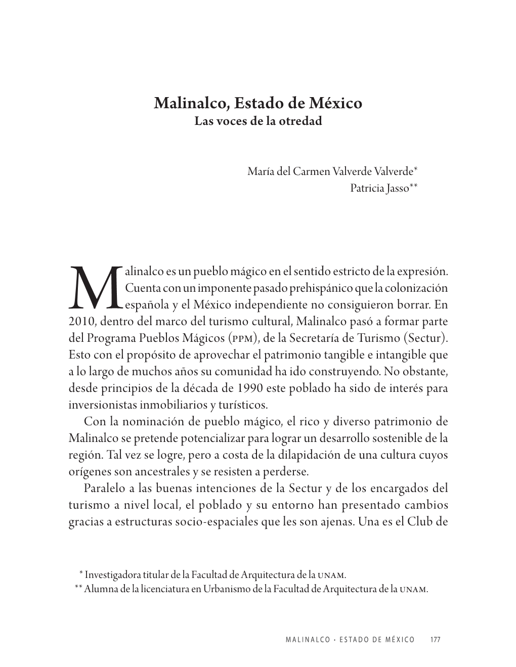 Malinalco, Estado De México Las Voces De La Otredad