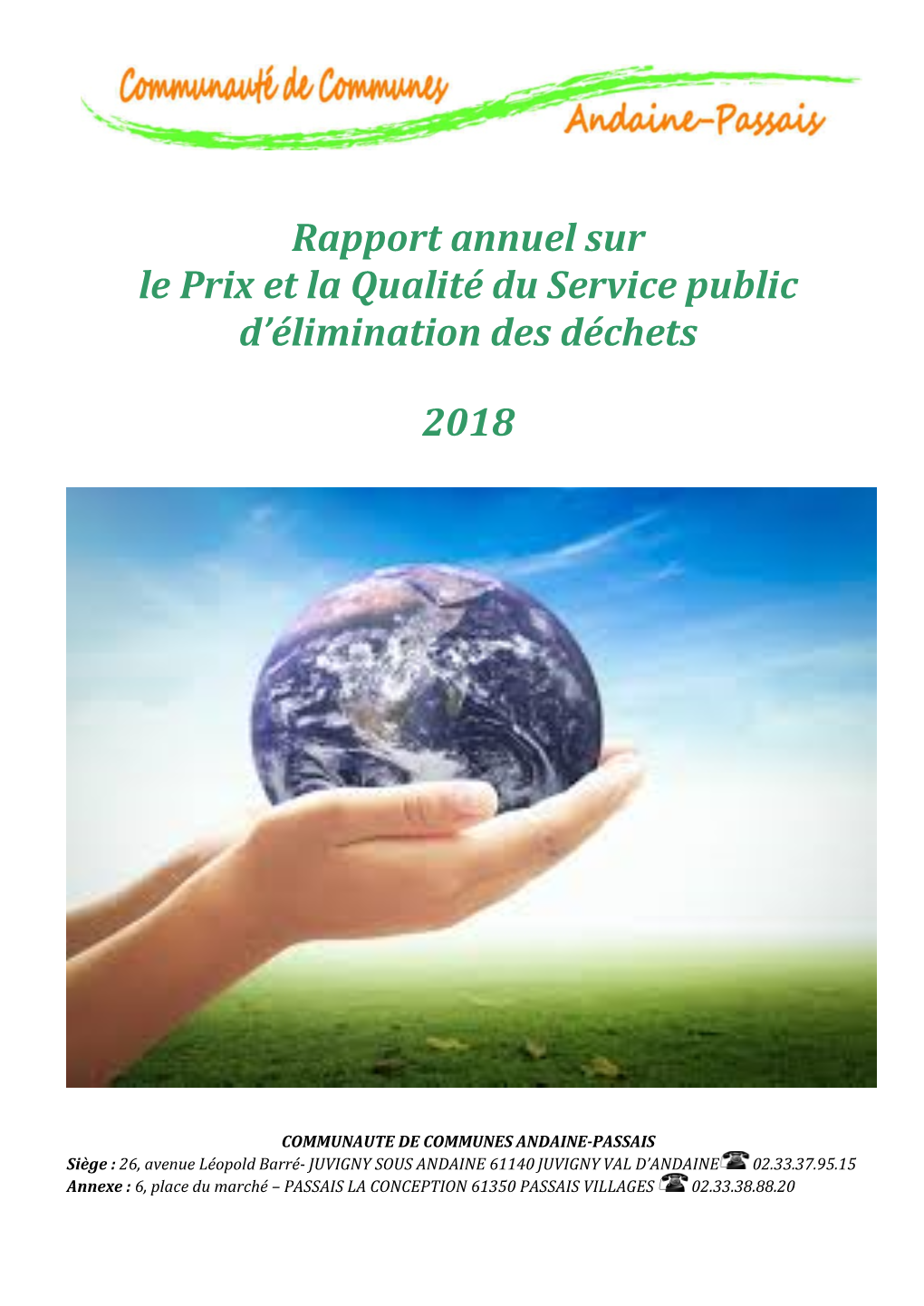 Rapport 2018 Élimination Des Déchets