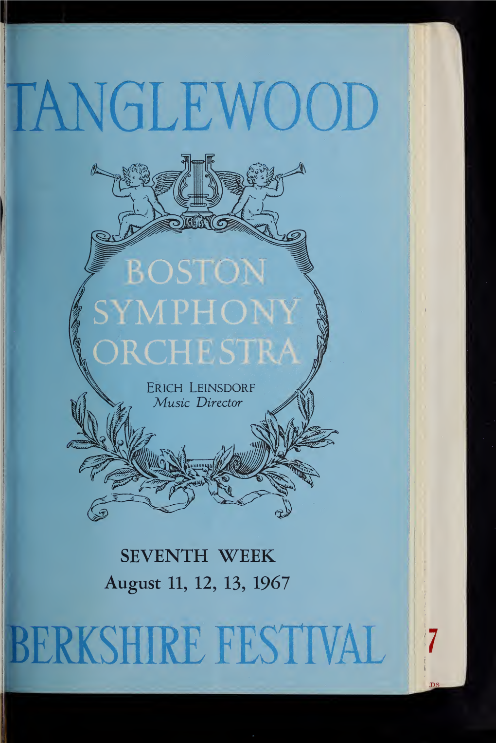 Boston Symphony Orchestra Concert Programs, Summer, 1967-1968, Tanglewood