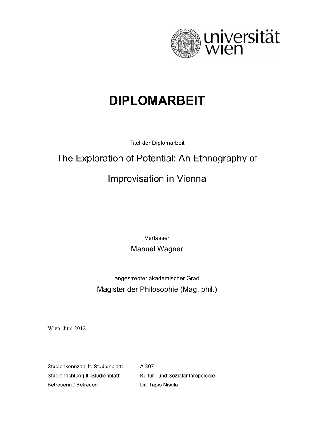 Diplomarbeit