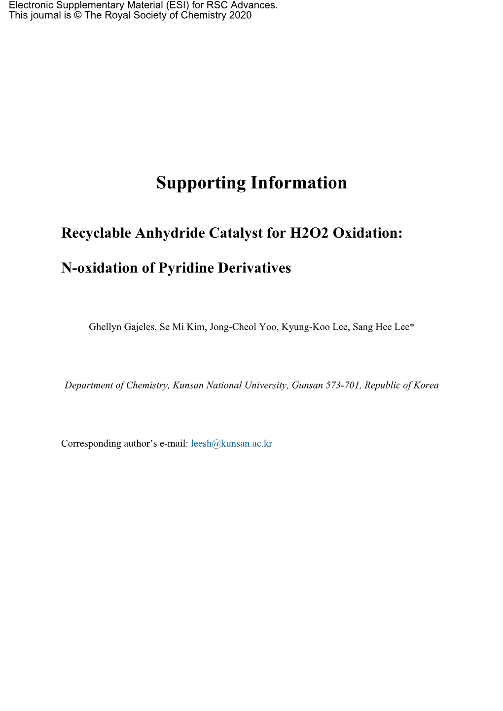N-Oxidation of Pyridine Derivatives