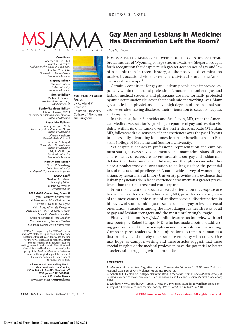 Domestic Partnership Benefits at Medical Universities