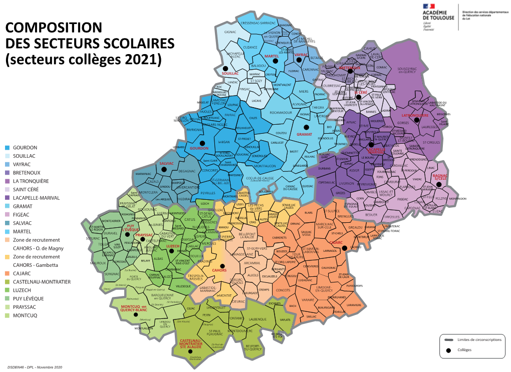 Secteurs Scolaires R2021 Colleges