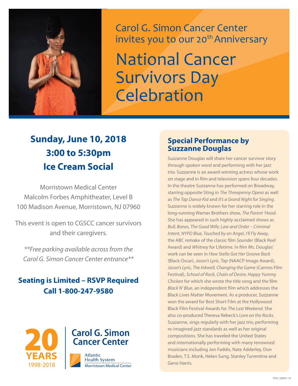 ONC-28063-18 National Cancer Survivors Day.Indd