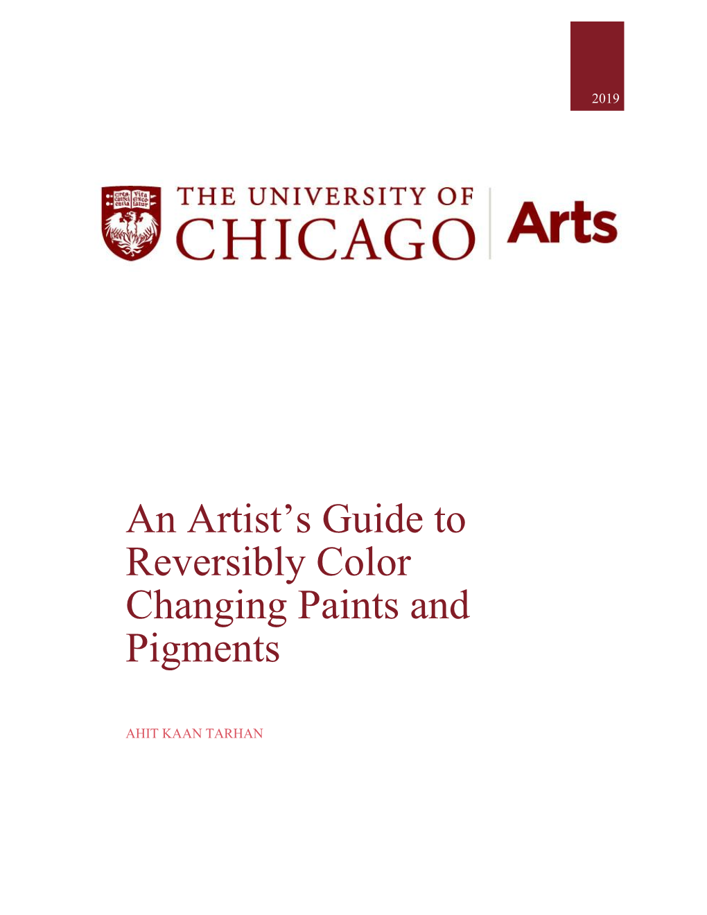 An Artist's Guide to Reversibly Color Changing Paints and Pigments