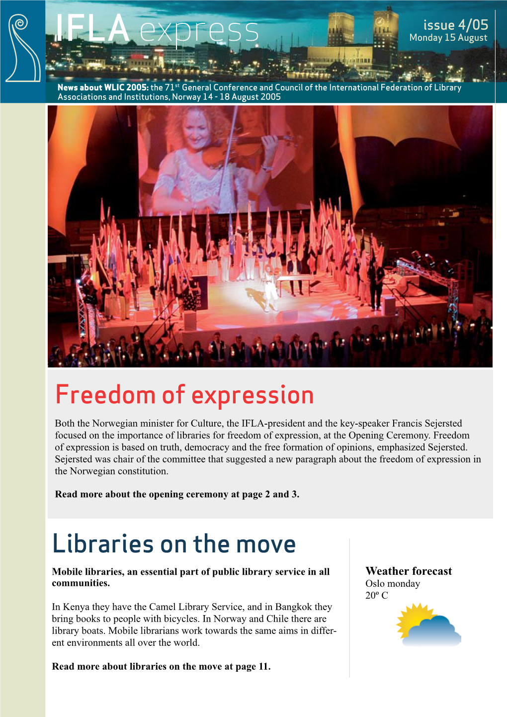 Libraries on the Move Freedom of Expression