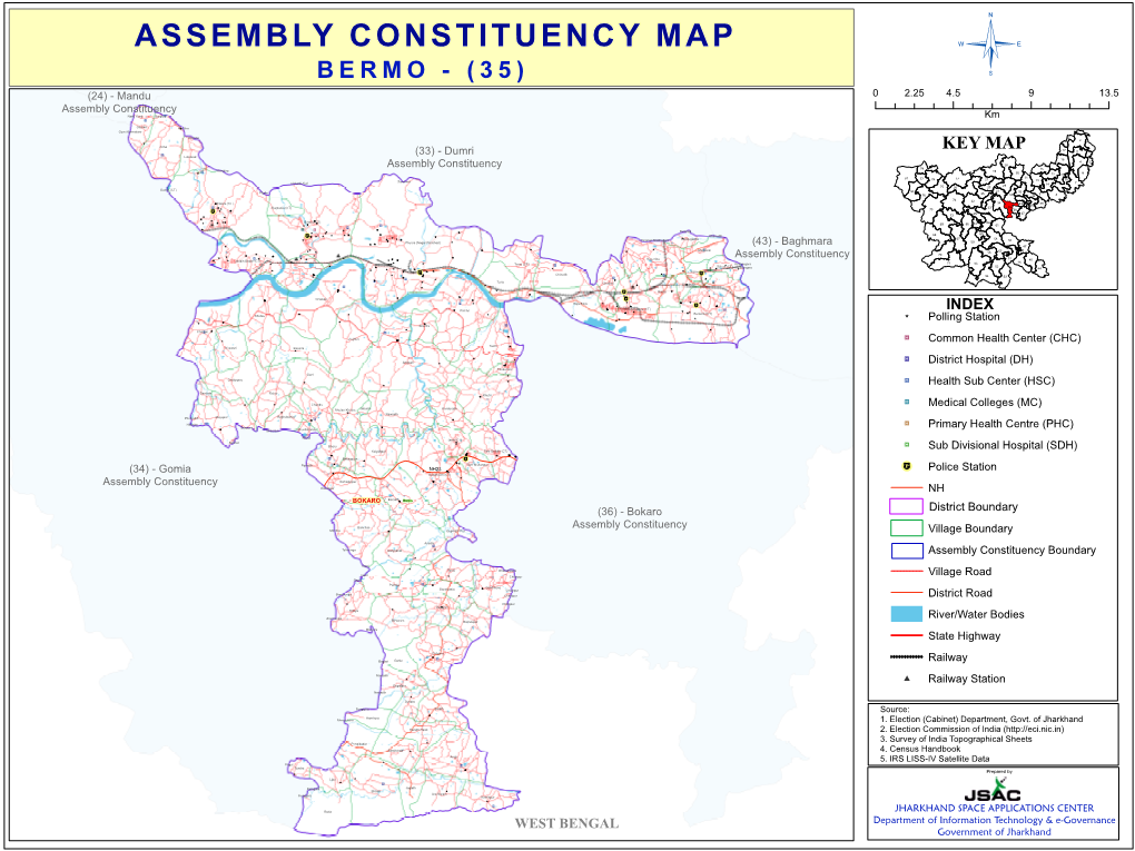 Bermo (36) - Bokaro District Boundary