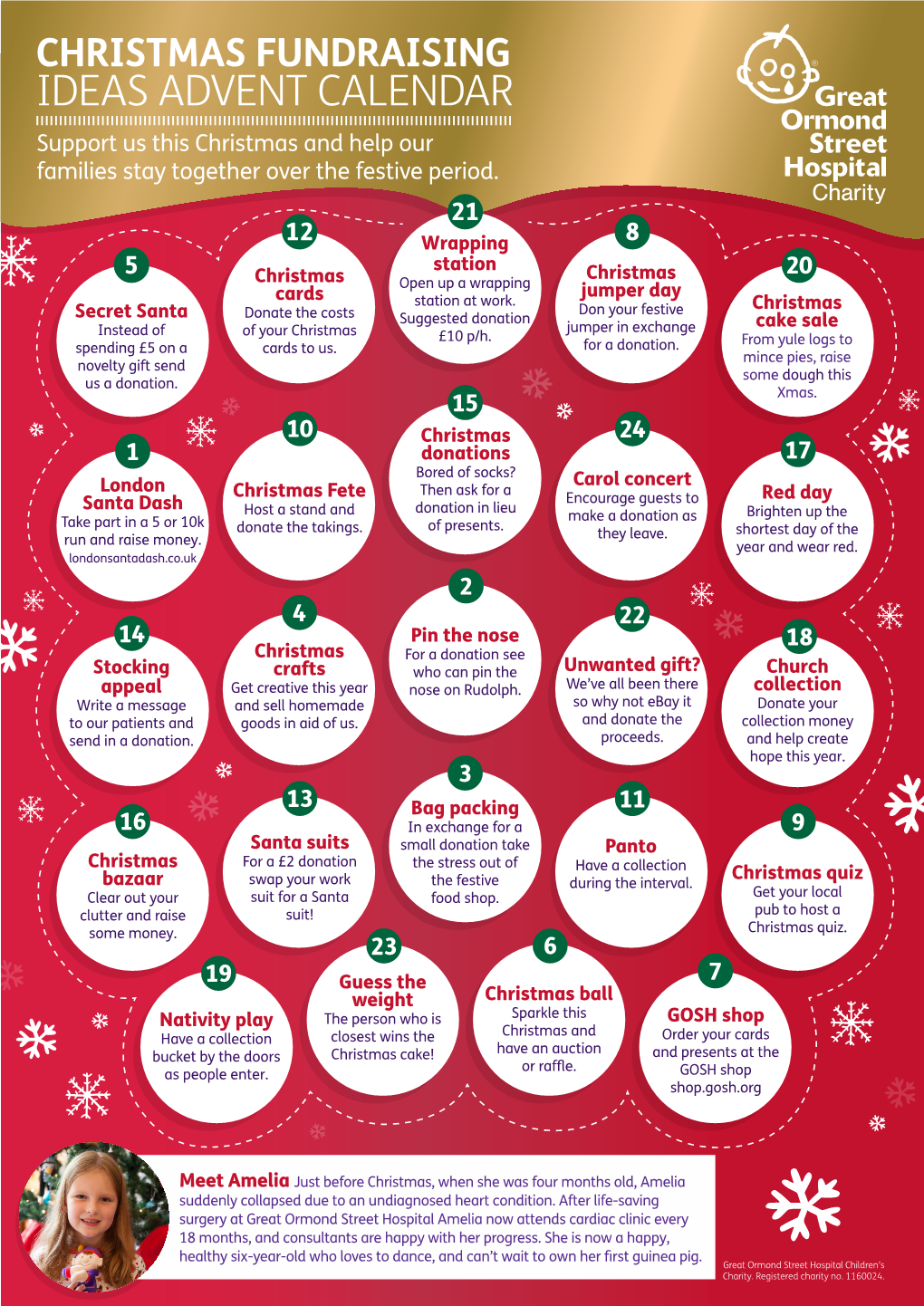 CHRISTMAS FUNDRAISING IDEAS ADVENT CALENDAR Support Us This Christmas and Help Our Families Stay Together Over the Festive Period