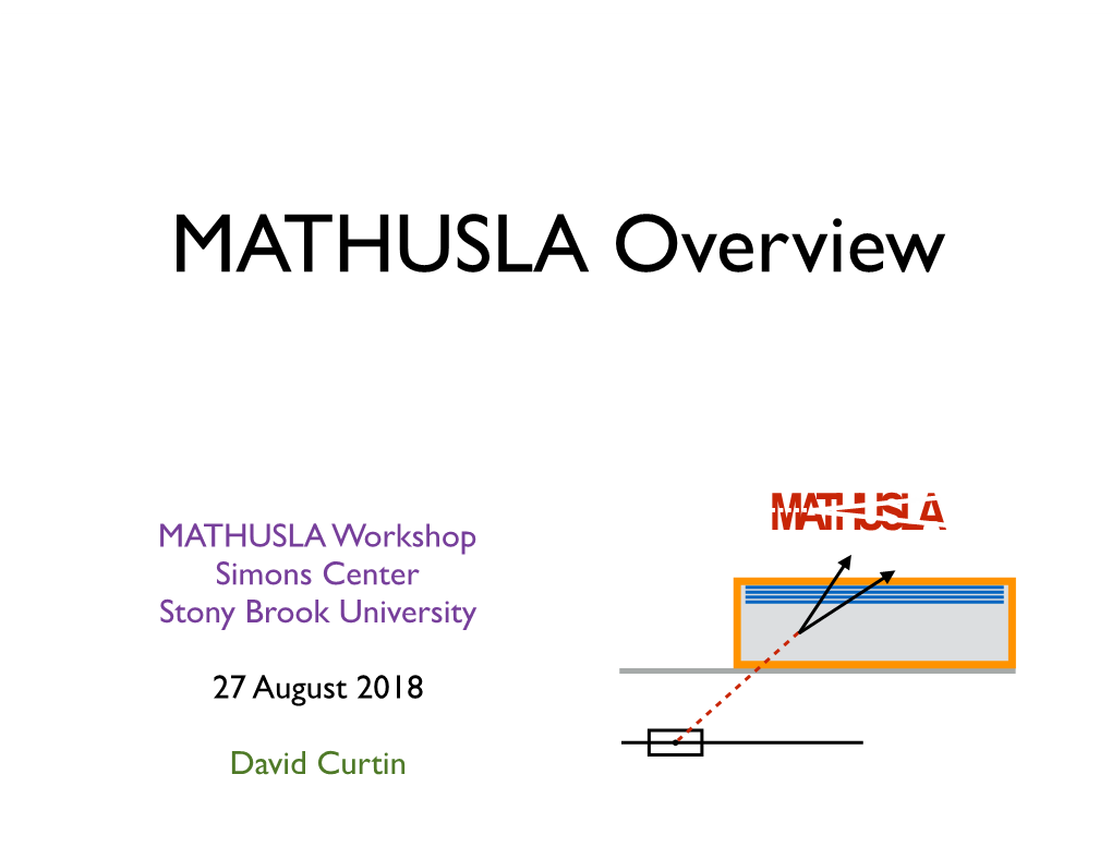 MATHUSLA Overview