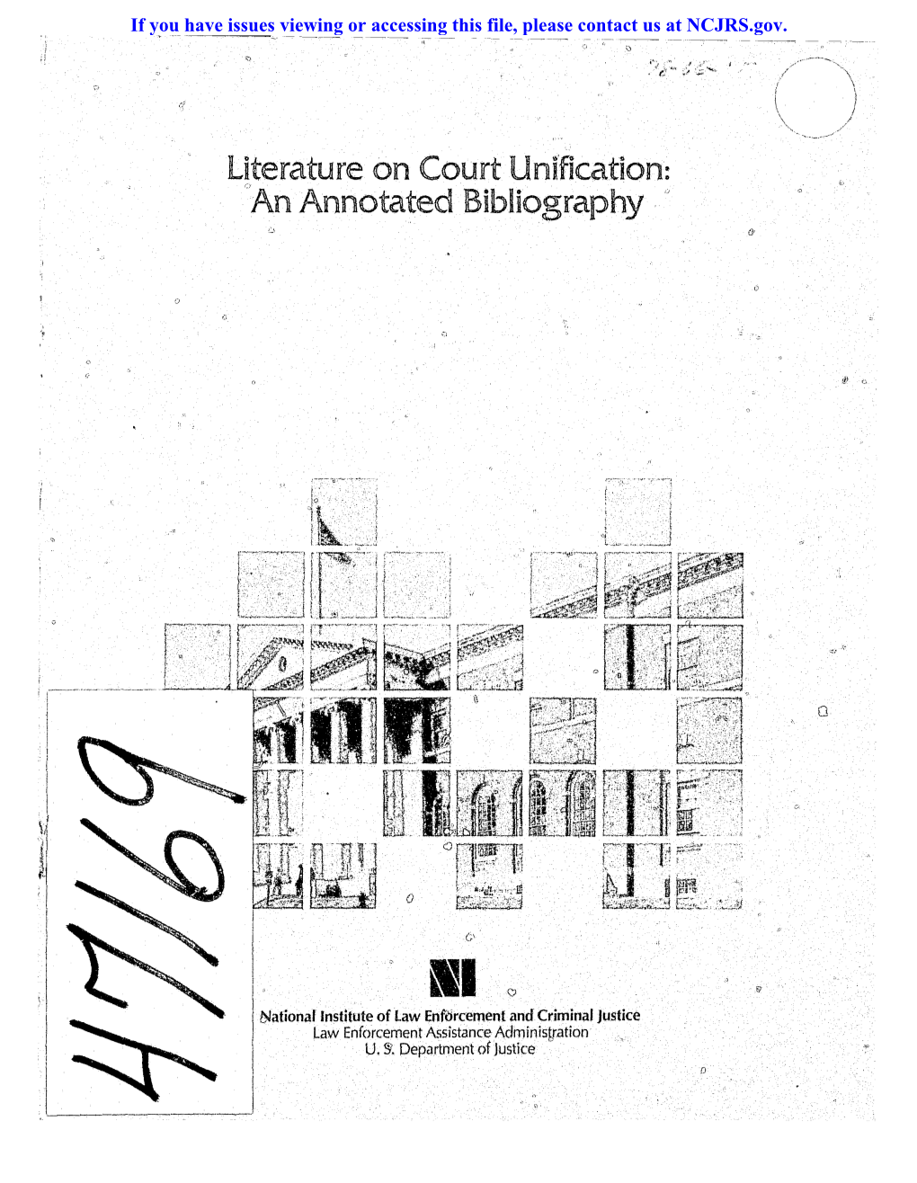 Literature on Court Unification: "An Annotated Bibliography