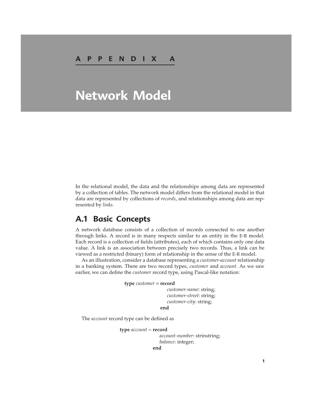 Network Model