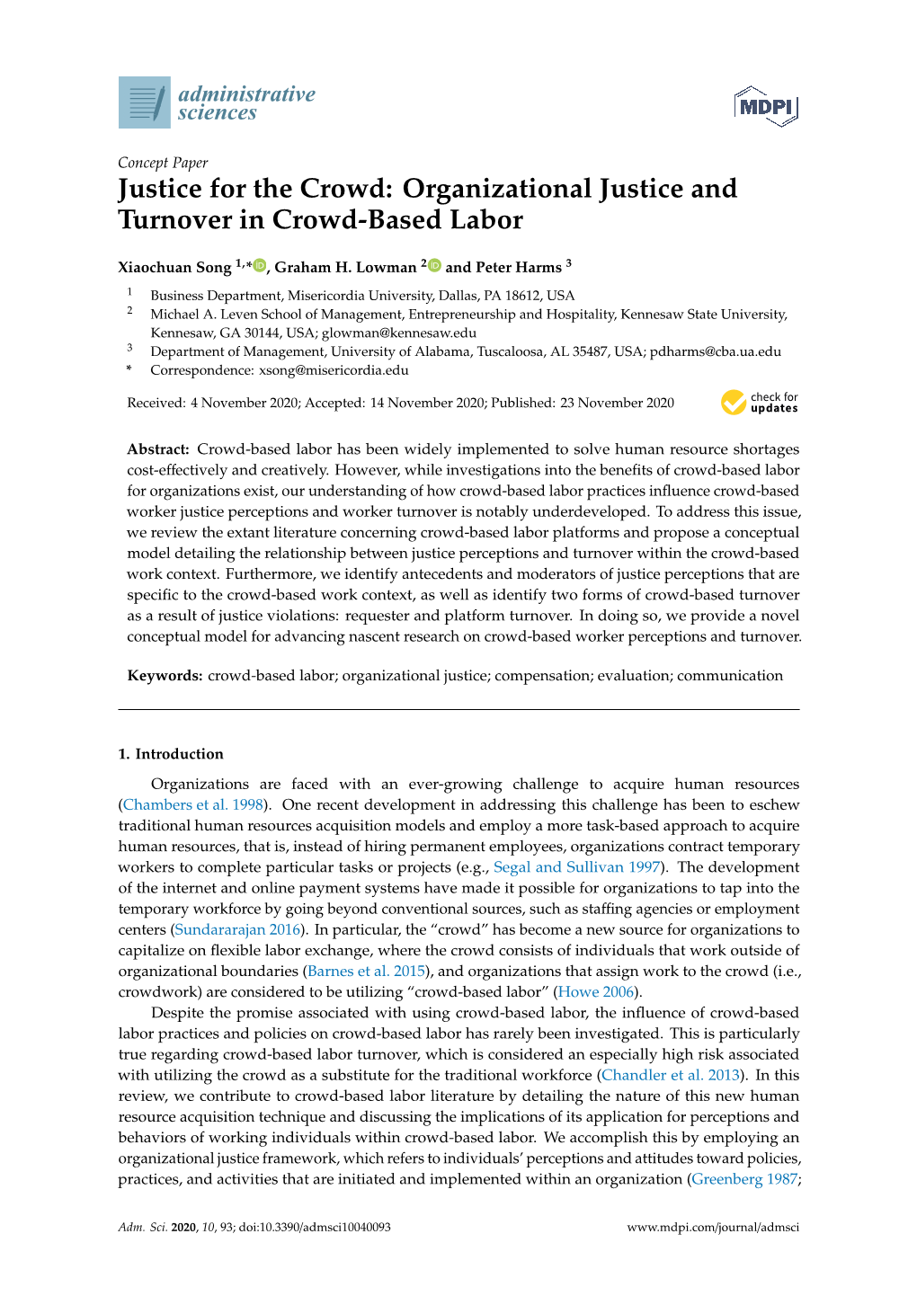 Organizational Justice and Turnover in Crowd-Based Labor