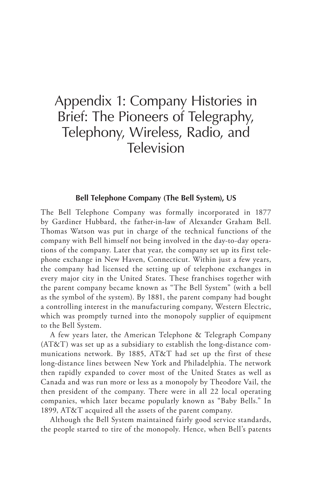 The Pioneers of Telegraphy, Telephony, Wireless, Radio, and Television