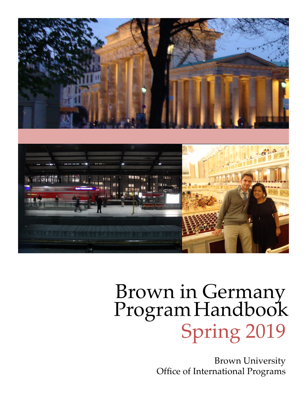 Brown in Berlin Handbook Spring 2019