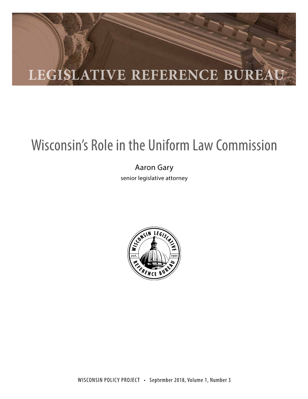 Wisconsin's Role in the Uniform Law Commission