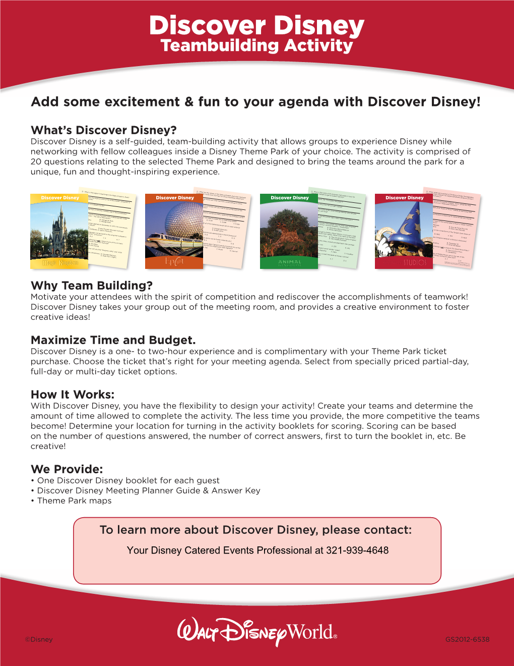 Discover Disney Teambuilding Activity