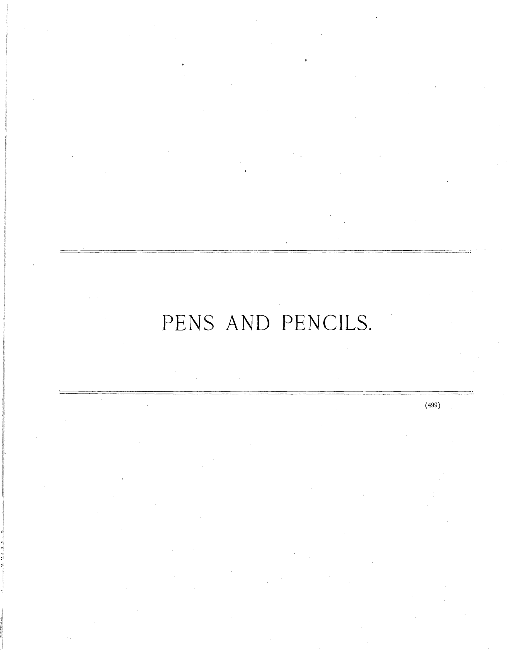 Pens and Pencils