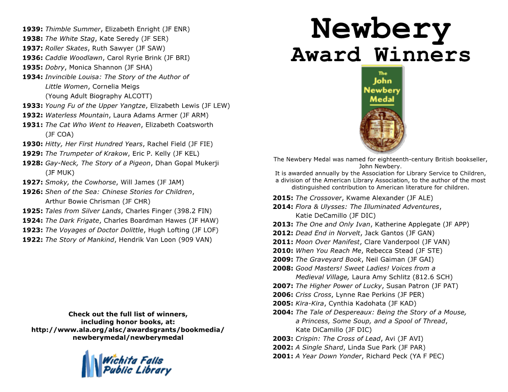 Newbery Medal Was Named for Eighteenth-Century British Bookseller, 1928: Gay-Neck, the Story of a Pigeon, Dhan Gopal Mukerji John Newbery