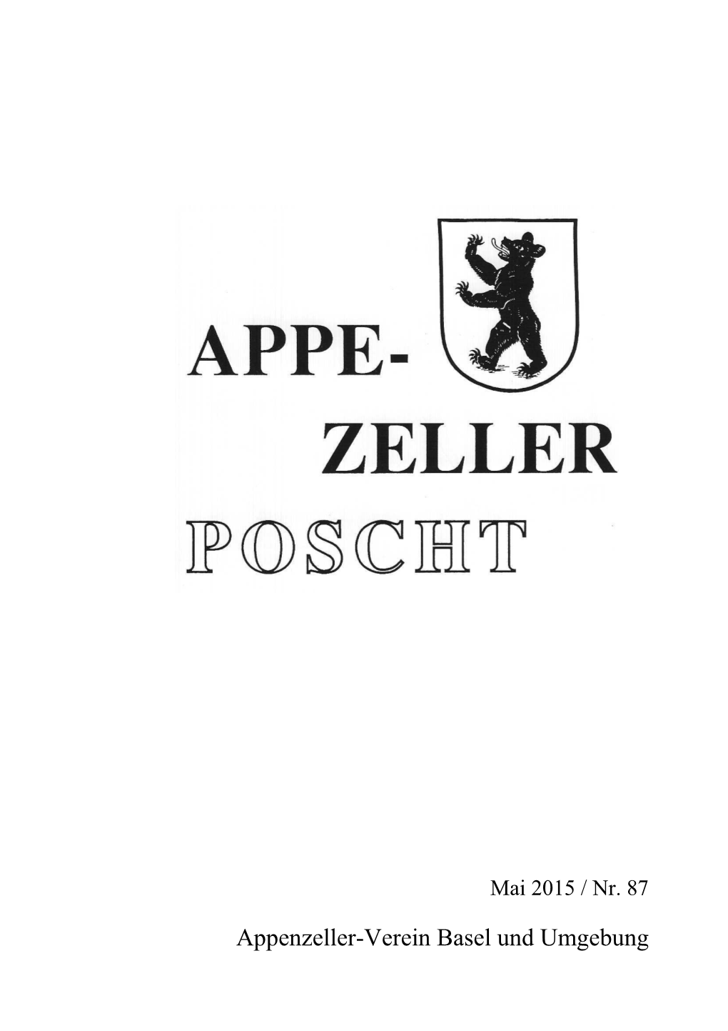 Appenzeller-Verein Basel Und Umgebung UNSERE NÄCHSTEN ANLÄSSE