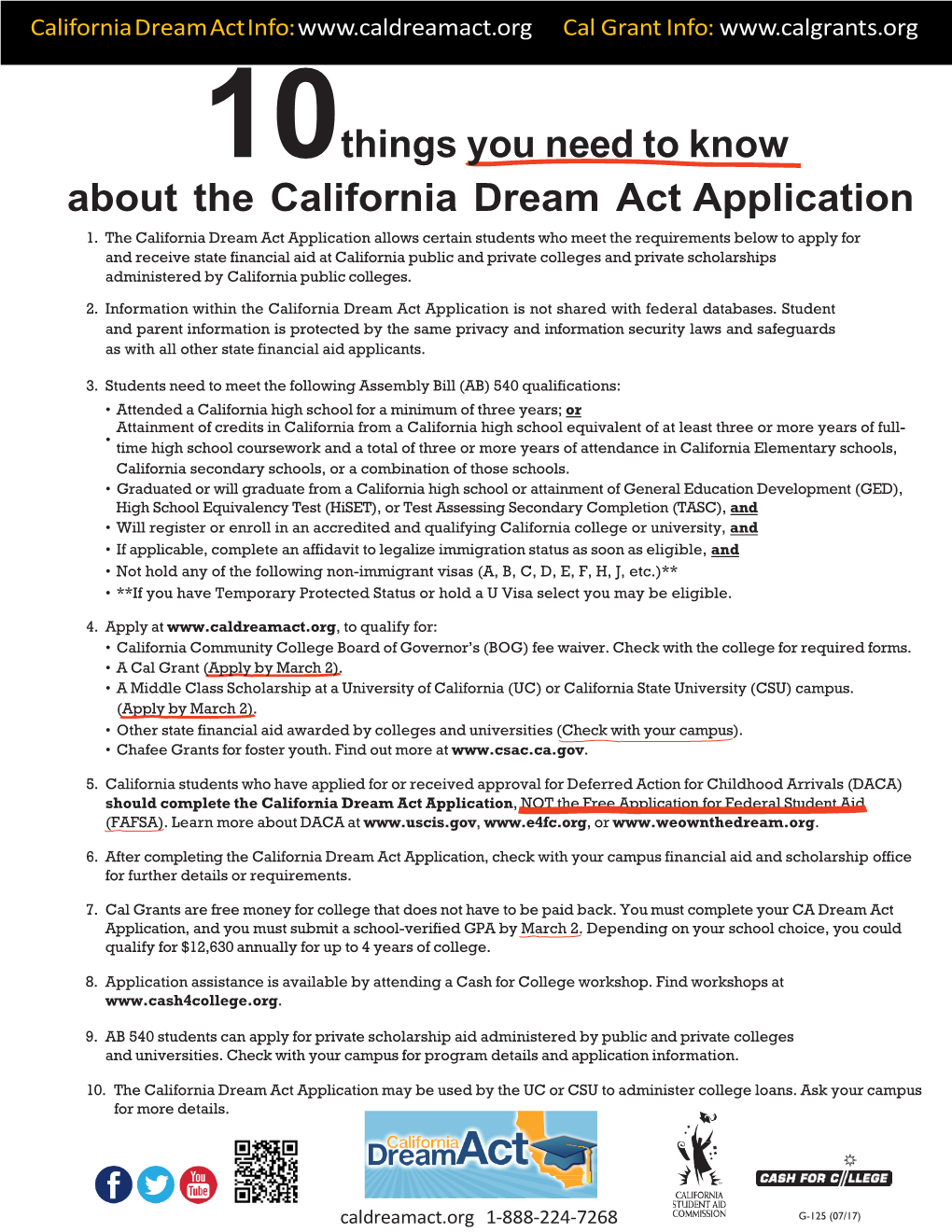 10Things You Need to Know About the California Dream Act Application 1