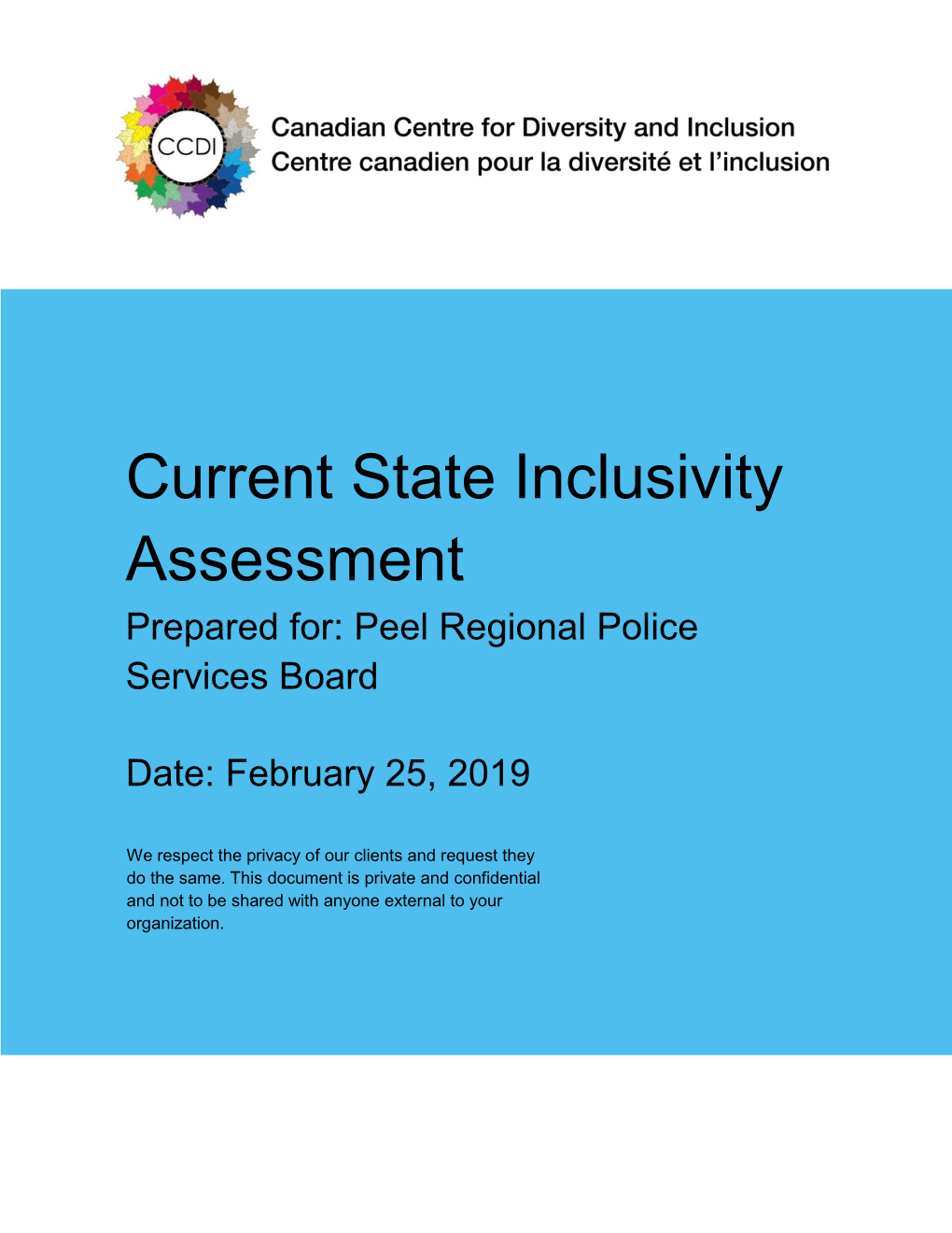 Diversity and Inclusion Census Assessment