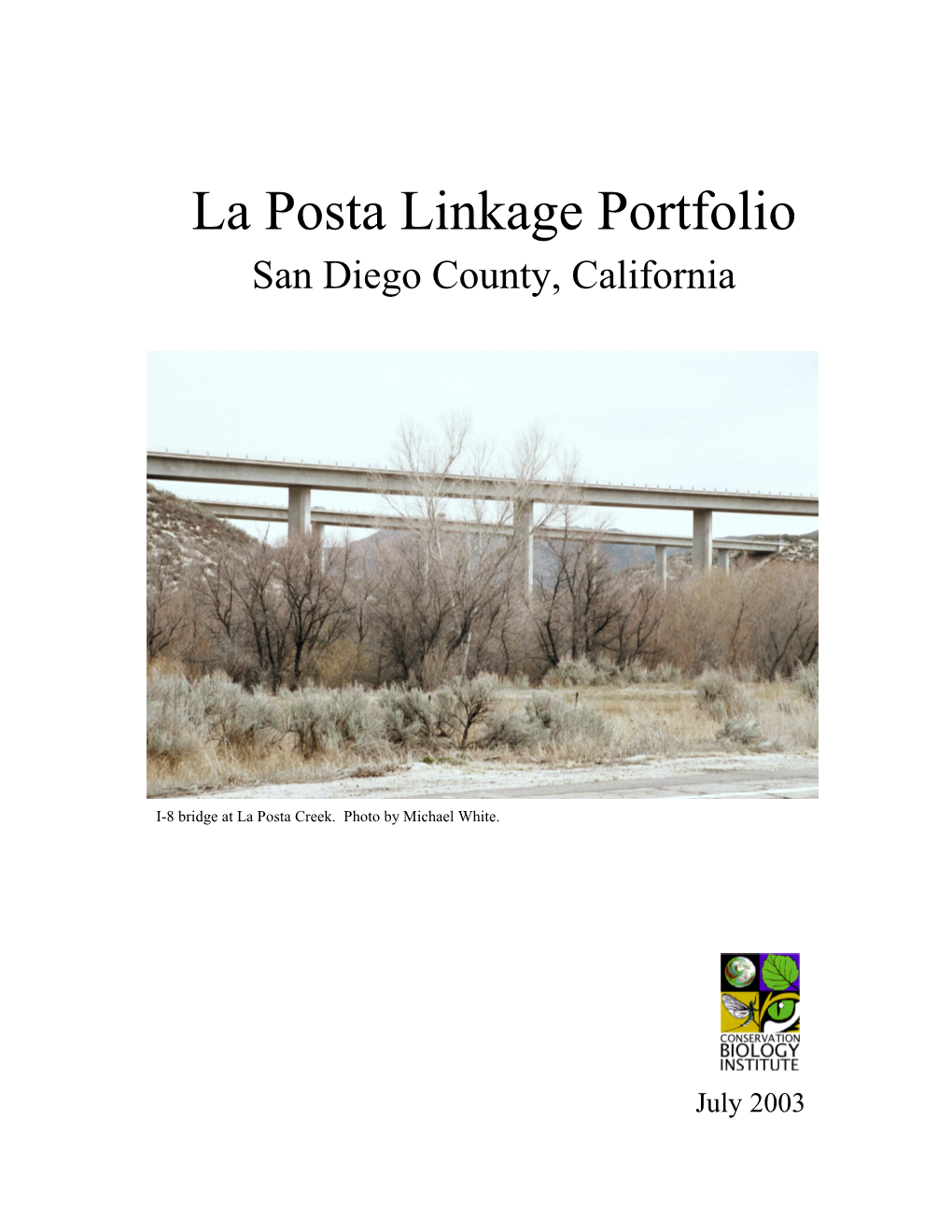 La Posta Linkage Portfolio San Diego County, California