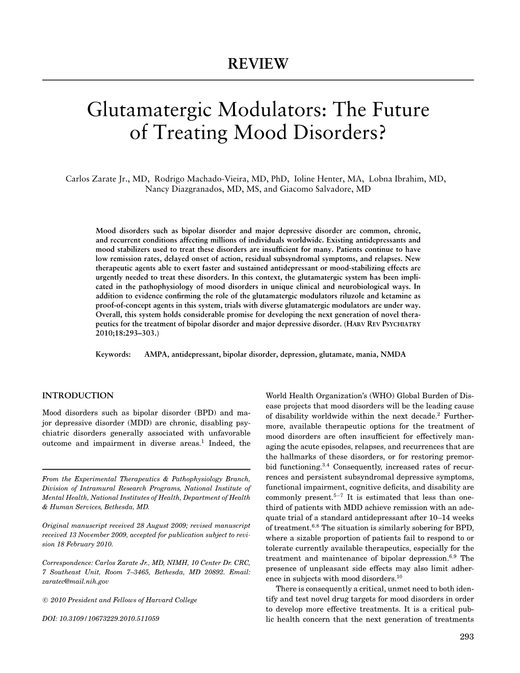 The Future of Treating Mood Disorders?