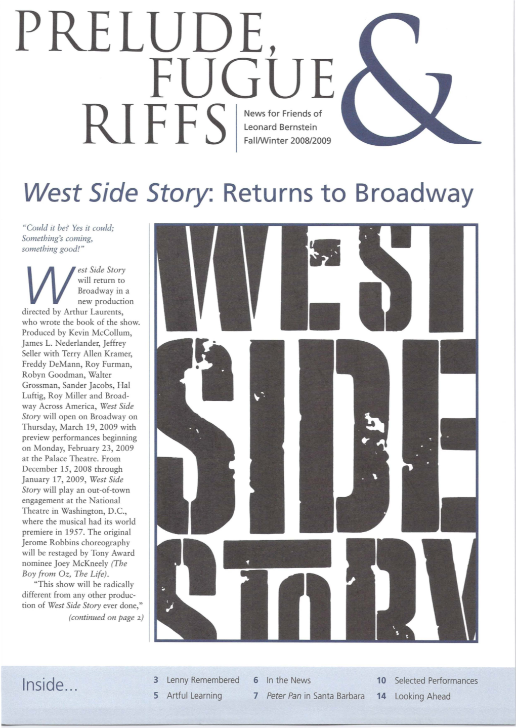 West Side Story: Returns to Broadway