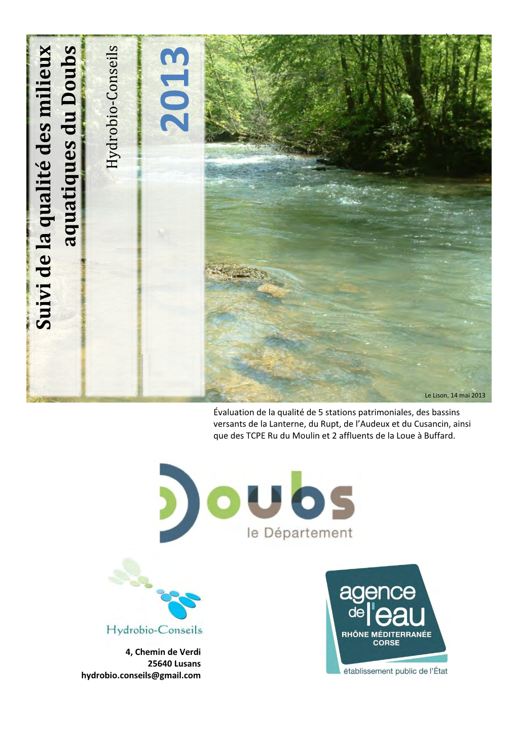 Suivi De La Qualité Des Milieux Aquatiques Du Doubs