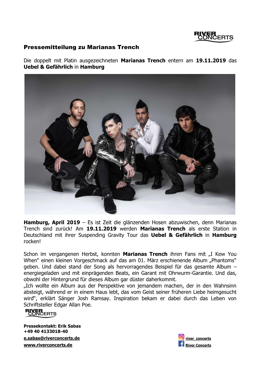 Pressemitteilung Zu Marianas Trench